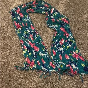 The Children's Place Teal Floral Scarf